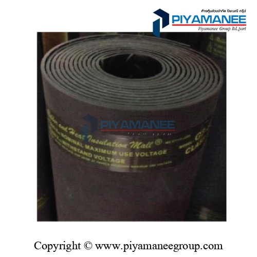 แผ่นยางปูกันฉนวนไฟฟ้า Class 2 / High voltage Electrical Insulation Rubber  BESTSAFE #Size : 1x1 m. [17000V / 30,000V] 